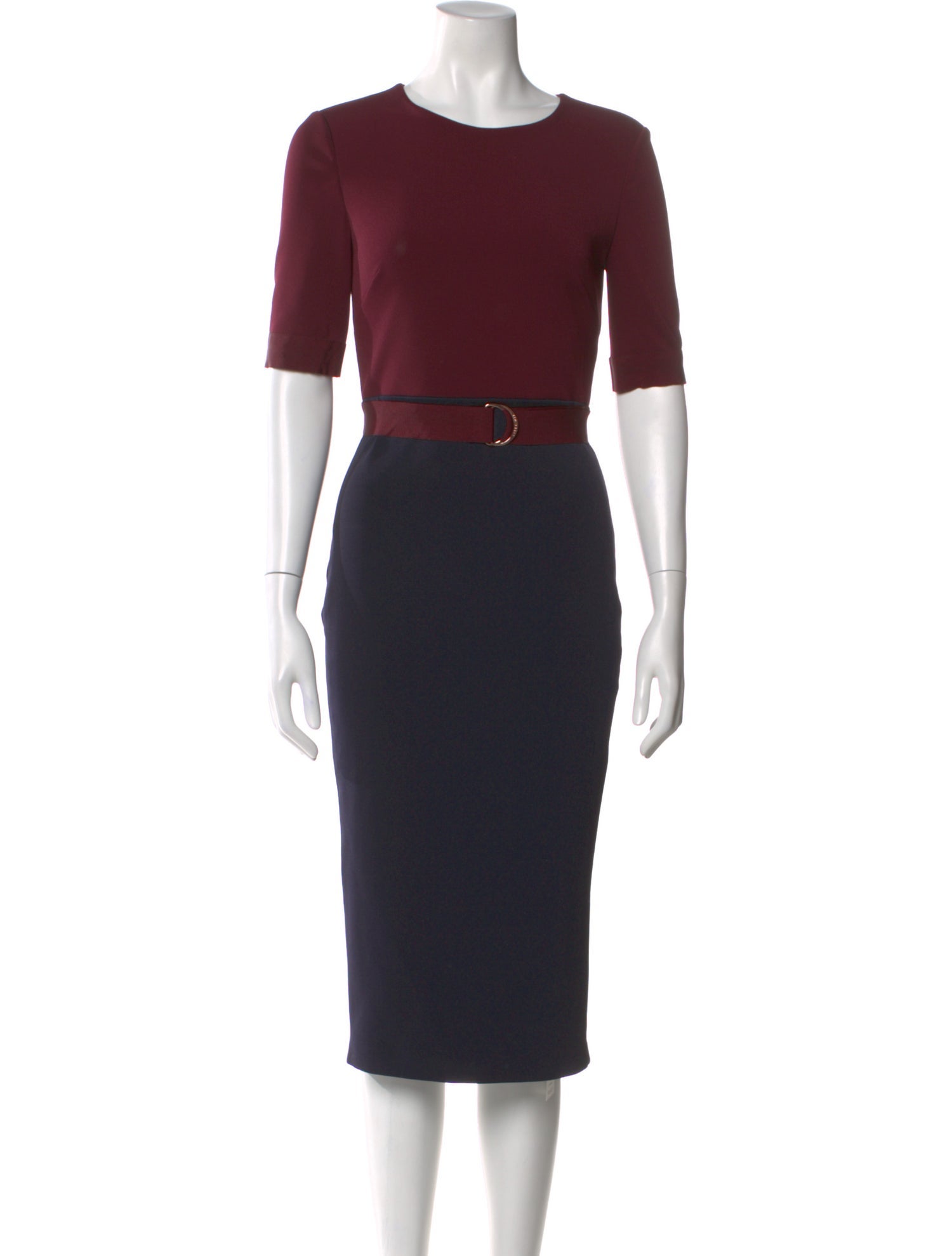 Ted Baker Crew Neck Midi Length Dress