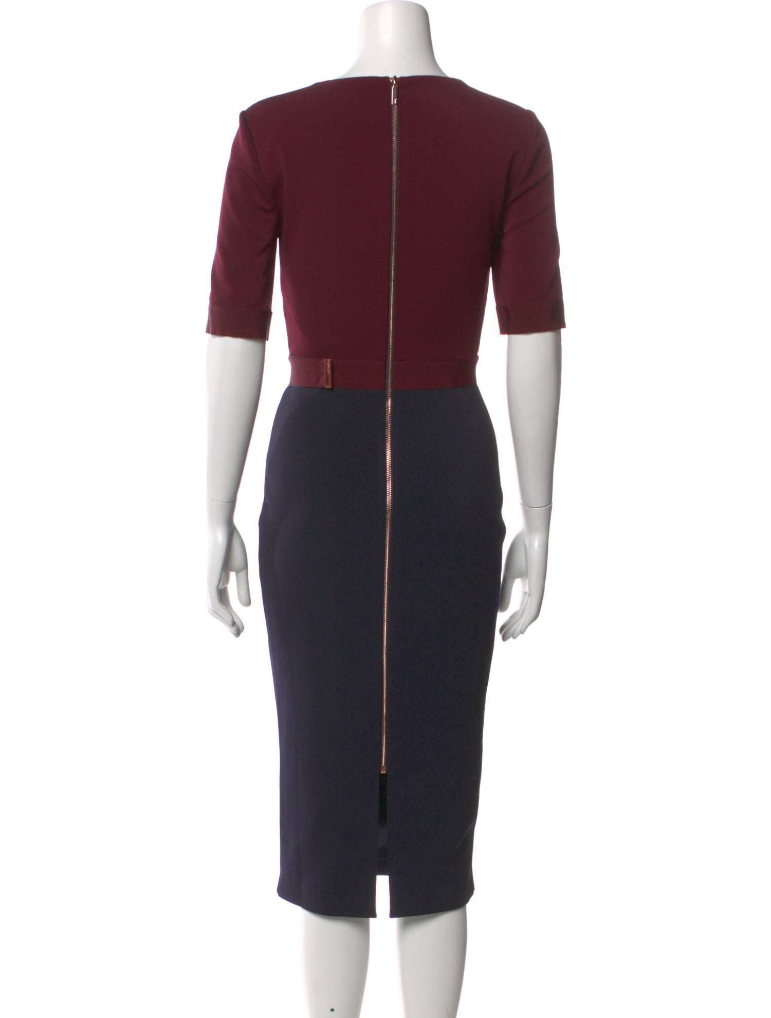 Ted Baker Crew Neck Midi Length Dress