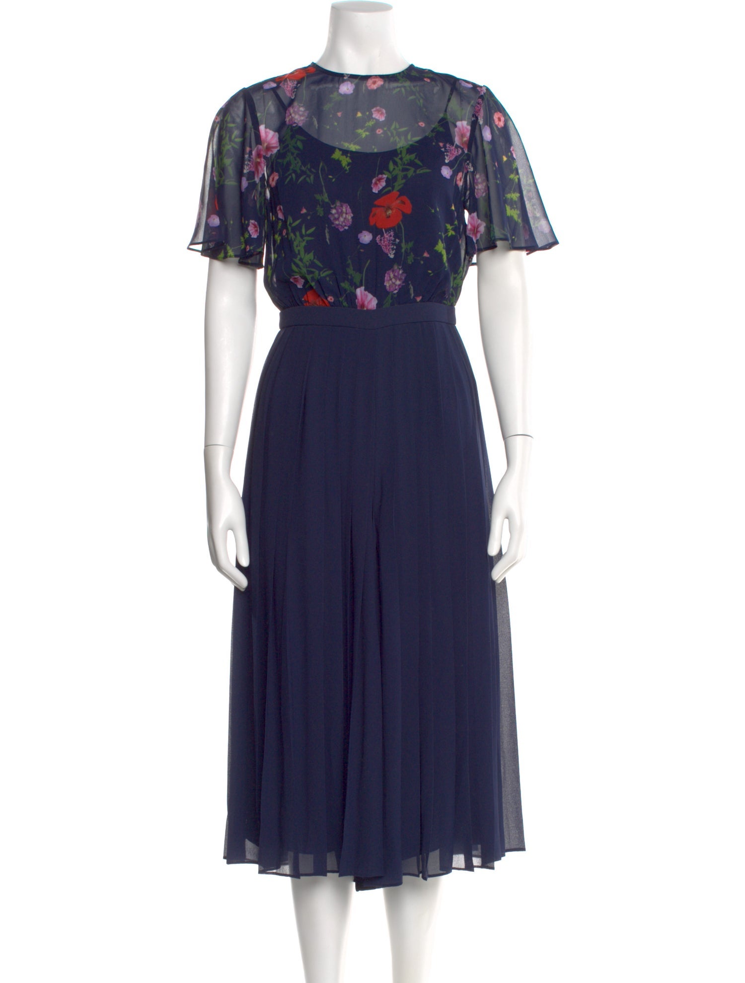 Ted Baker Printed Crew Neck Jumpsuit