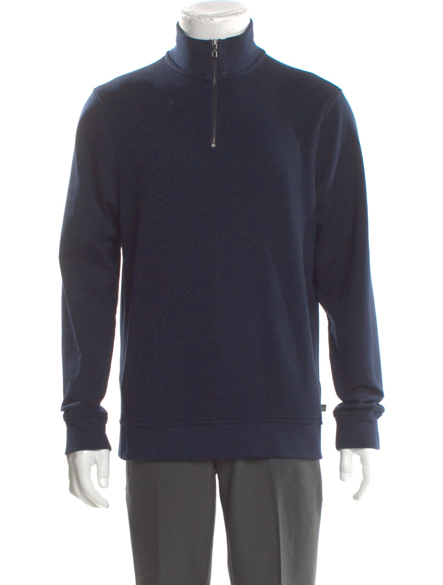 Ted Baker Mock Neck Long Sleeve Polo Sweater