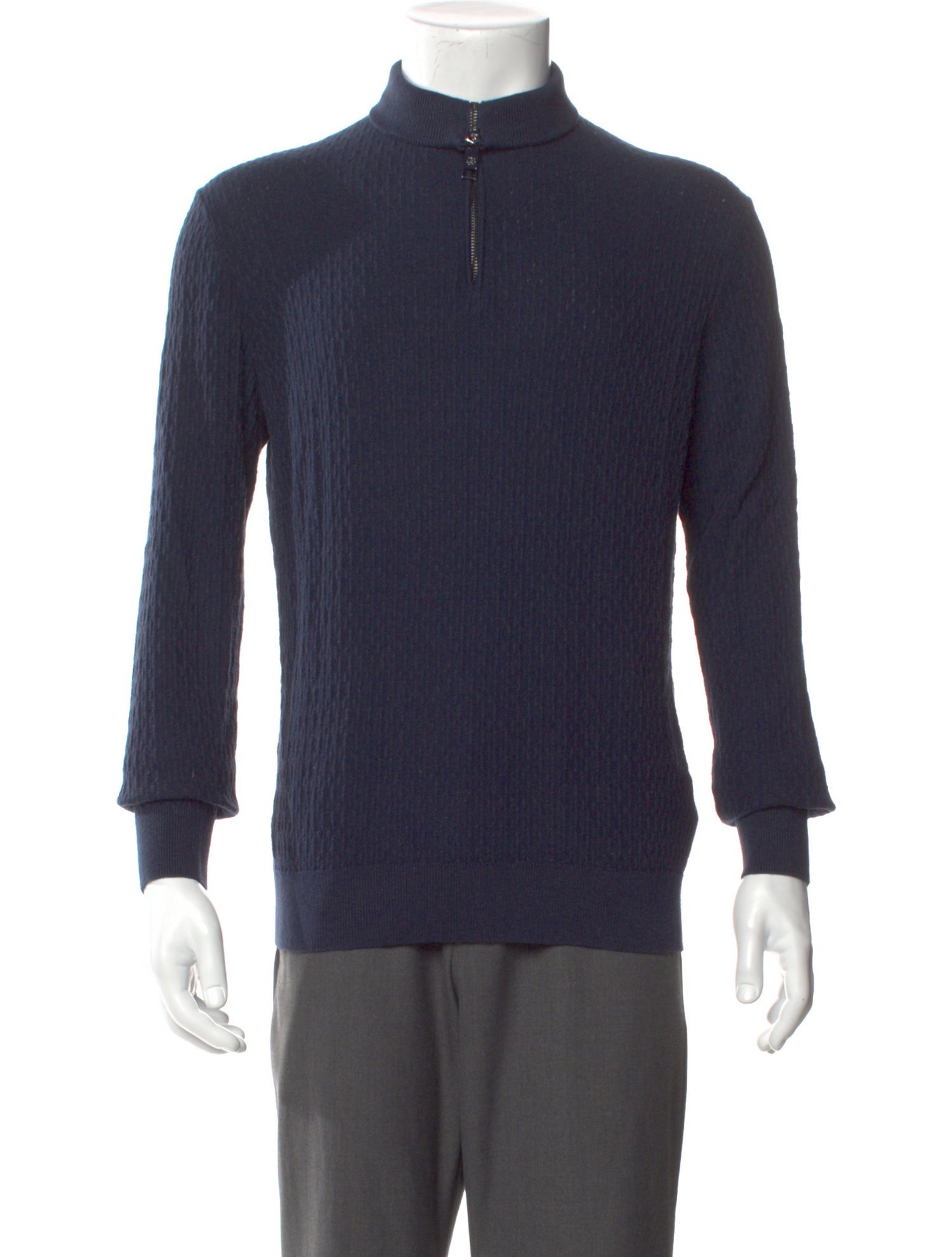 Ted Baker Mock Neck Long Sleeve Polo Sweater