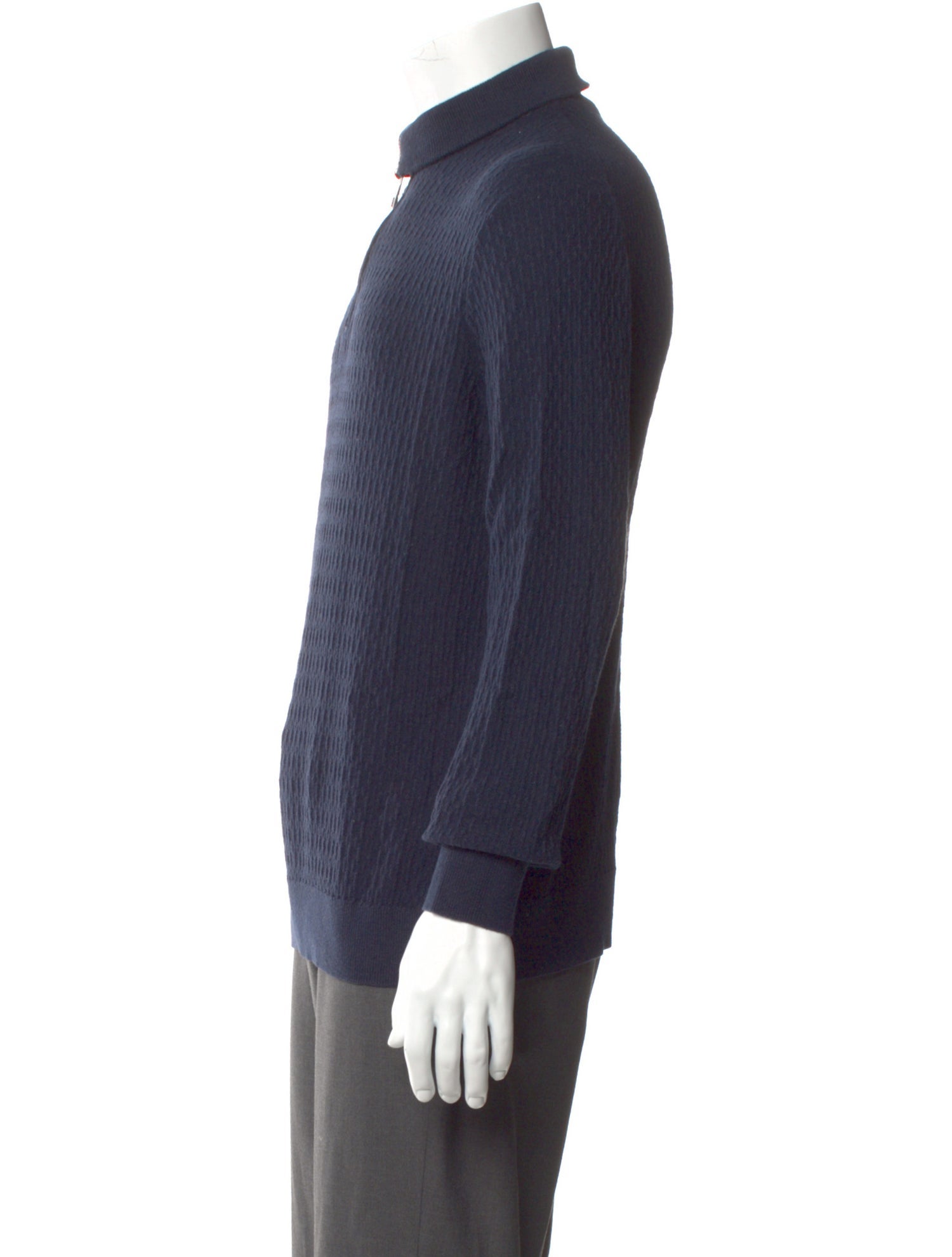 Ted Baker Mock Neck Long Sleeve Polo Sweater