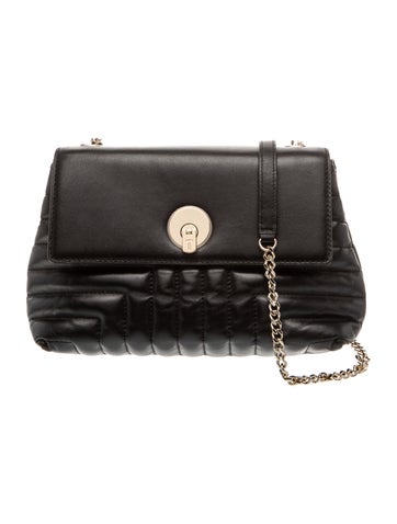Pre-owned Ted Baker Leather Shoulder Bag In Black