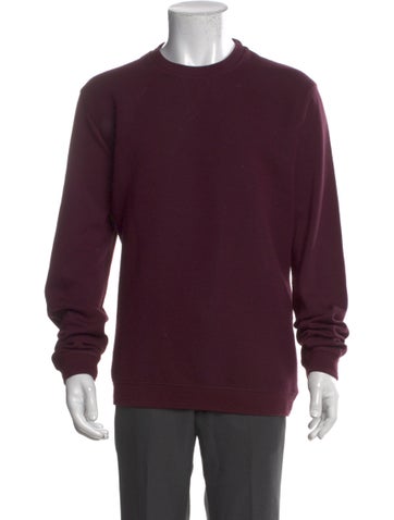 Pre-owned Ted Baker Crew Neck Long Sleeve Sweatshirt In Burgundy