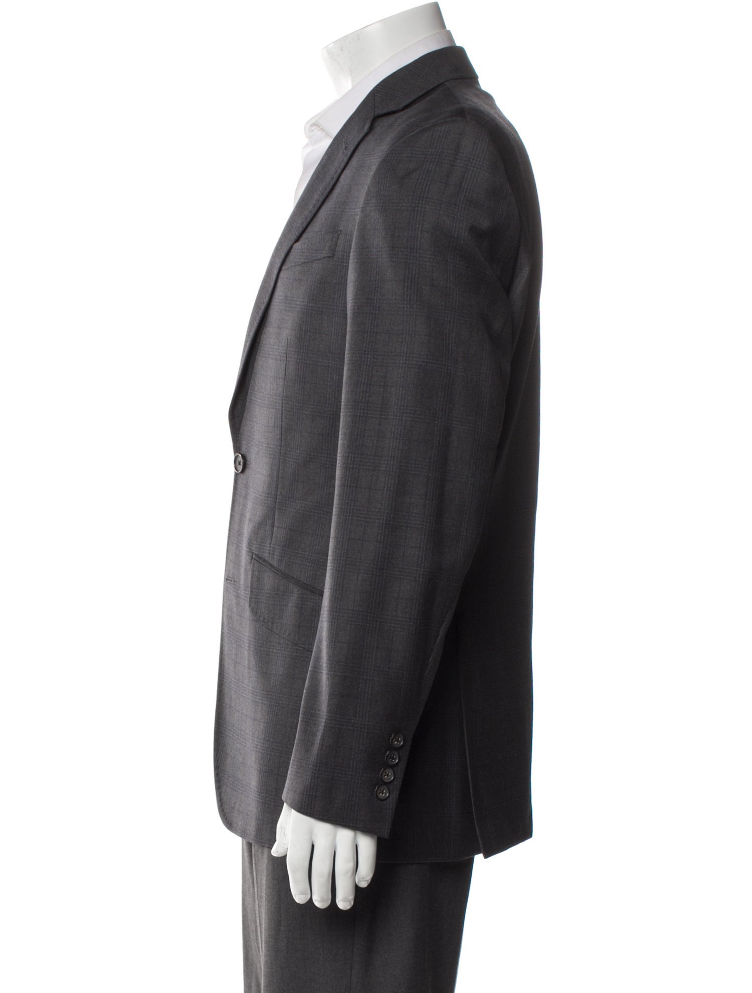 Ted Baker Wool Plaid Print Blazer