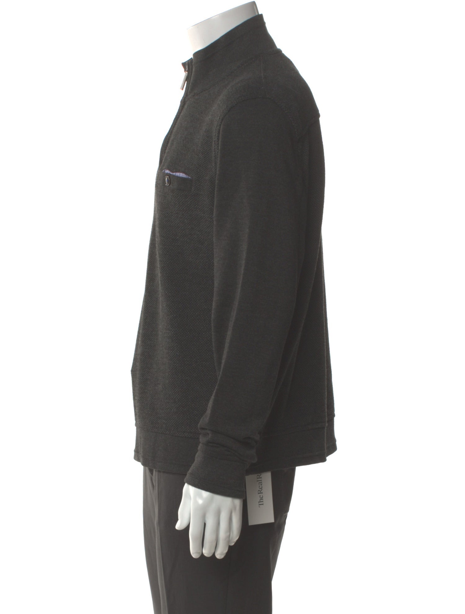 Ted Baker Mock Neck Long Sleeve Polo Sweater