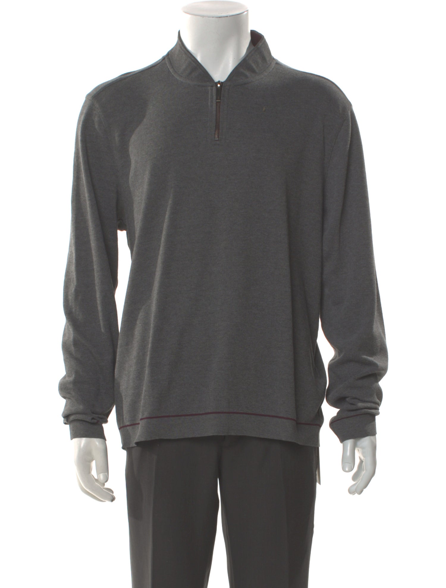 Ted Baker Mock Neck Long Sleeve Polo Sweater