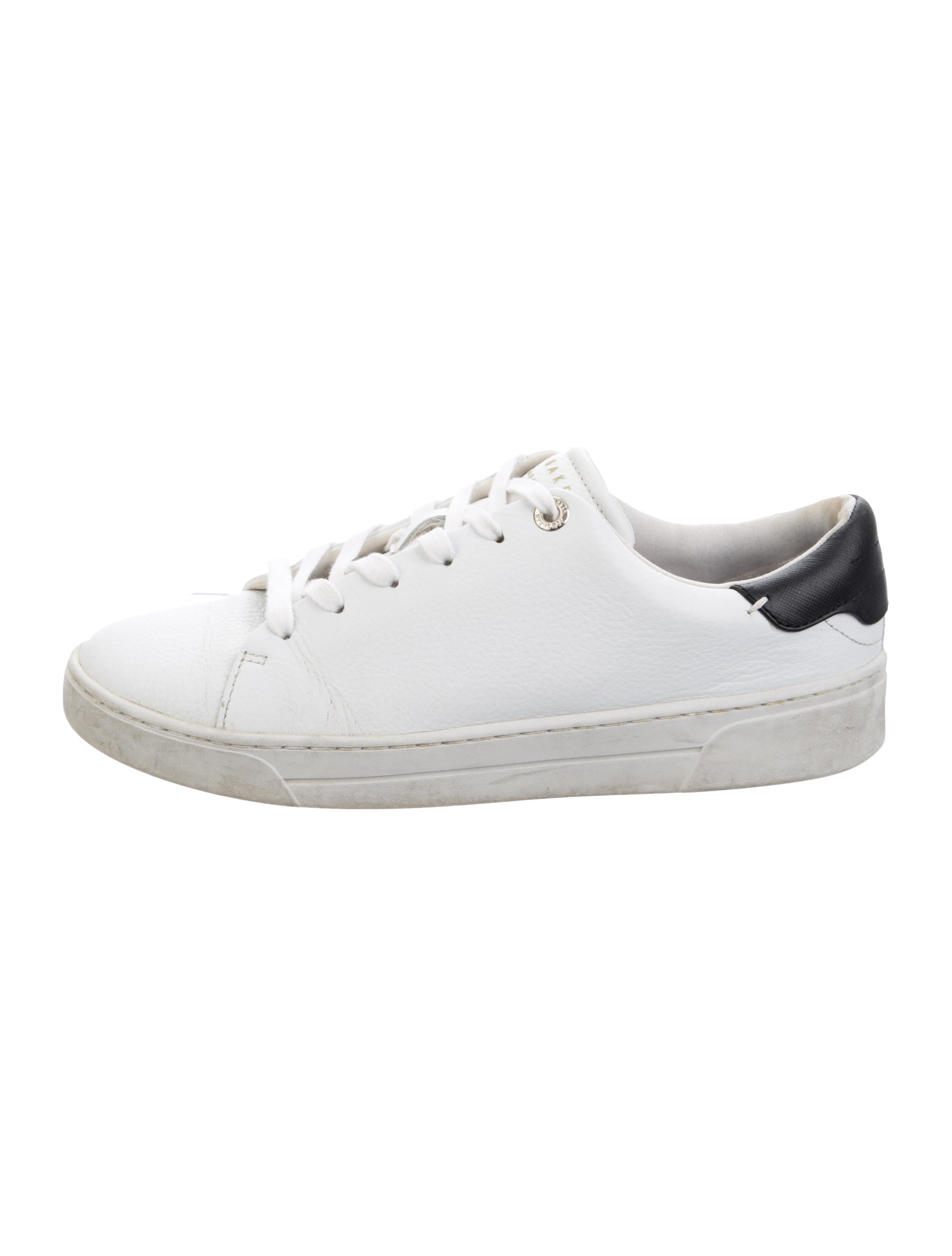 Ted Baker Leather Colorblock Pattern Sneakers