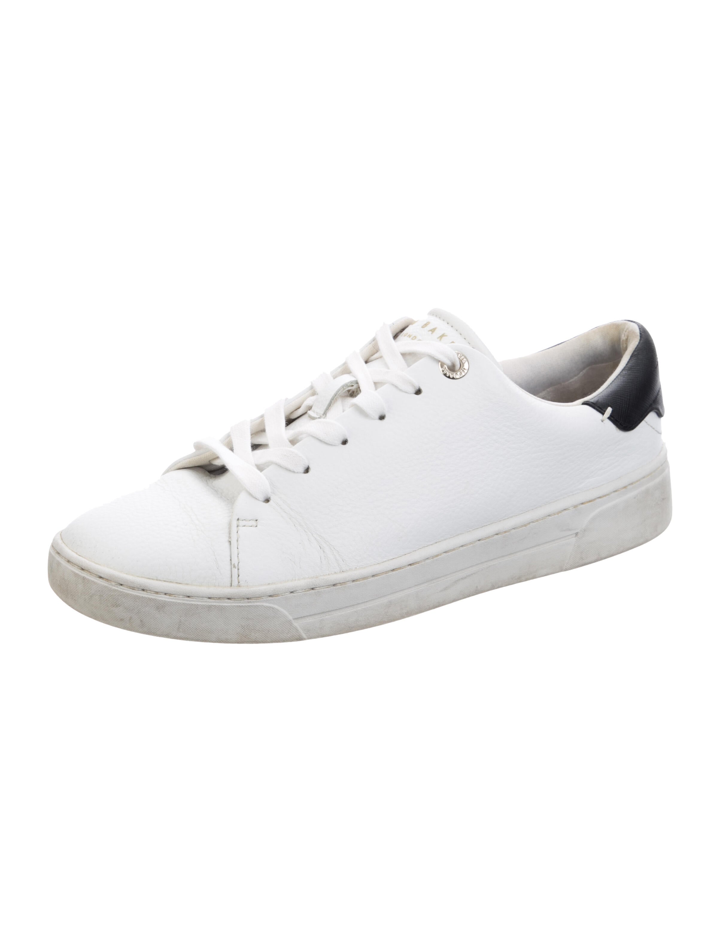 Ted Baker Leather Colorblock Pattern Sneakers