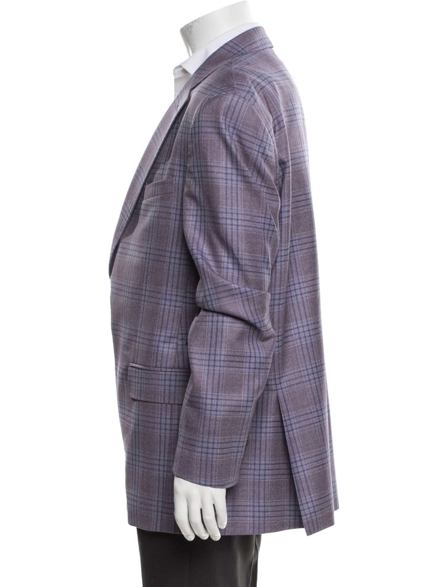 Ted Baker Wool Plaid Print Blazer