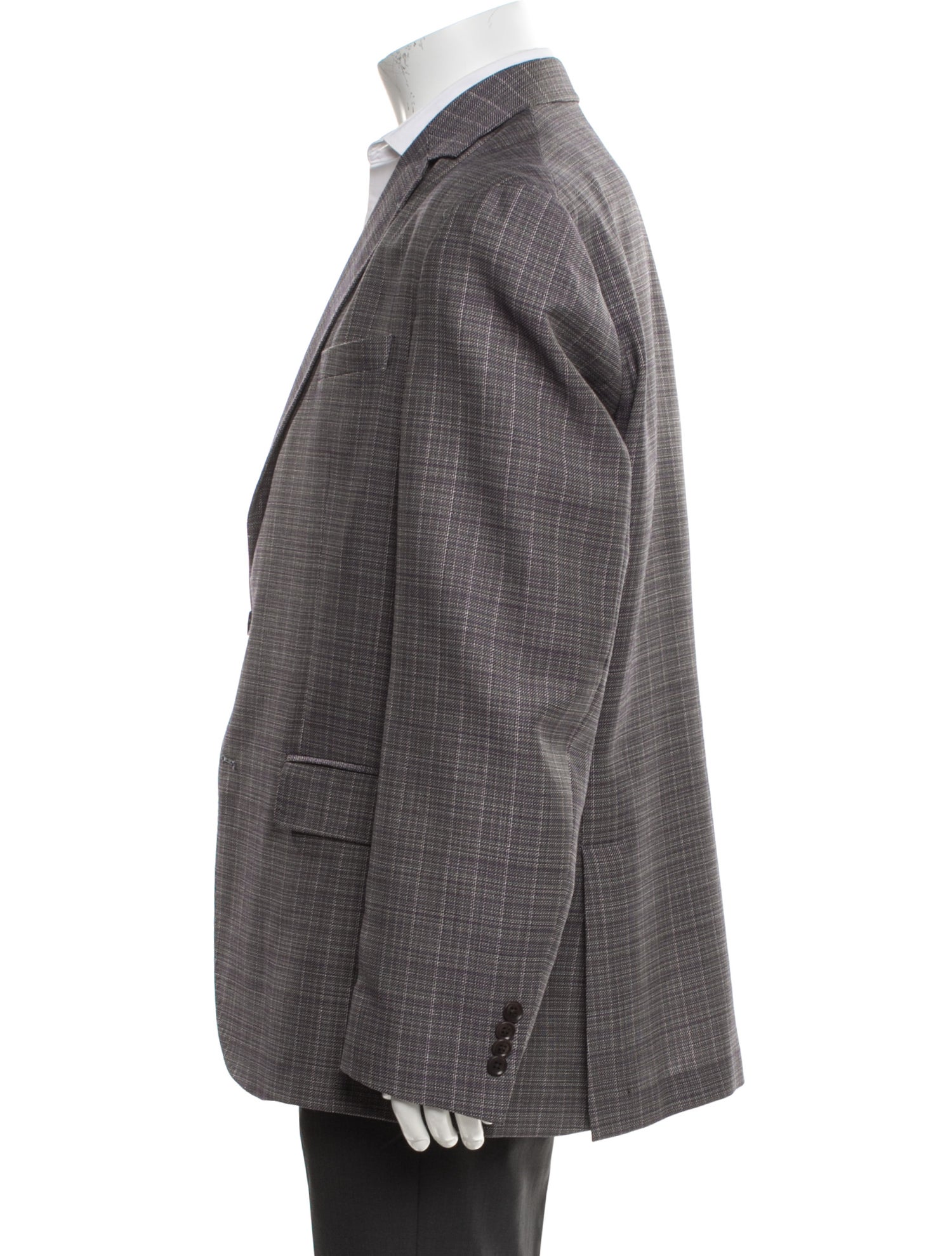 Ted Baker Wool Plaid Print Two-Piece Blazer