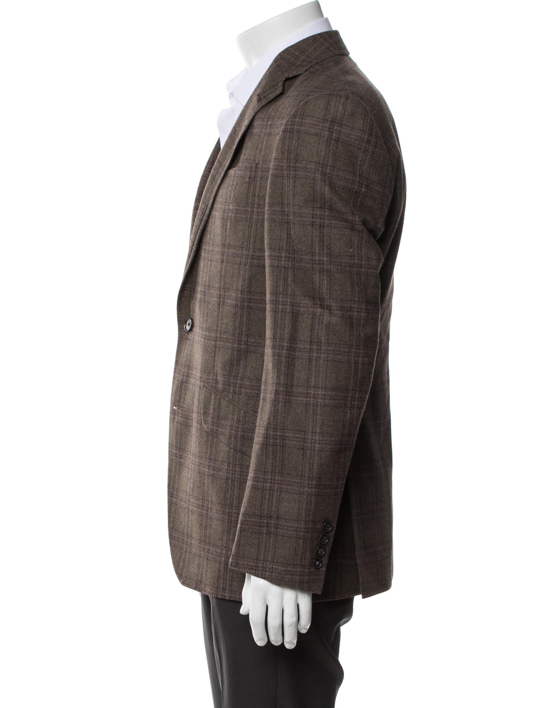Ted Baker Wool Plaid Print Two-Piece Blazer