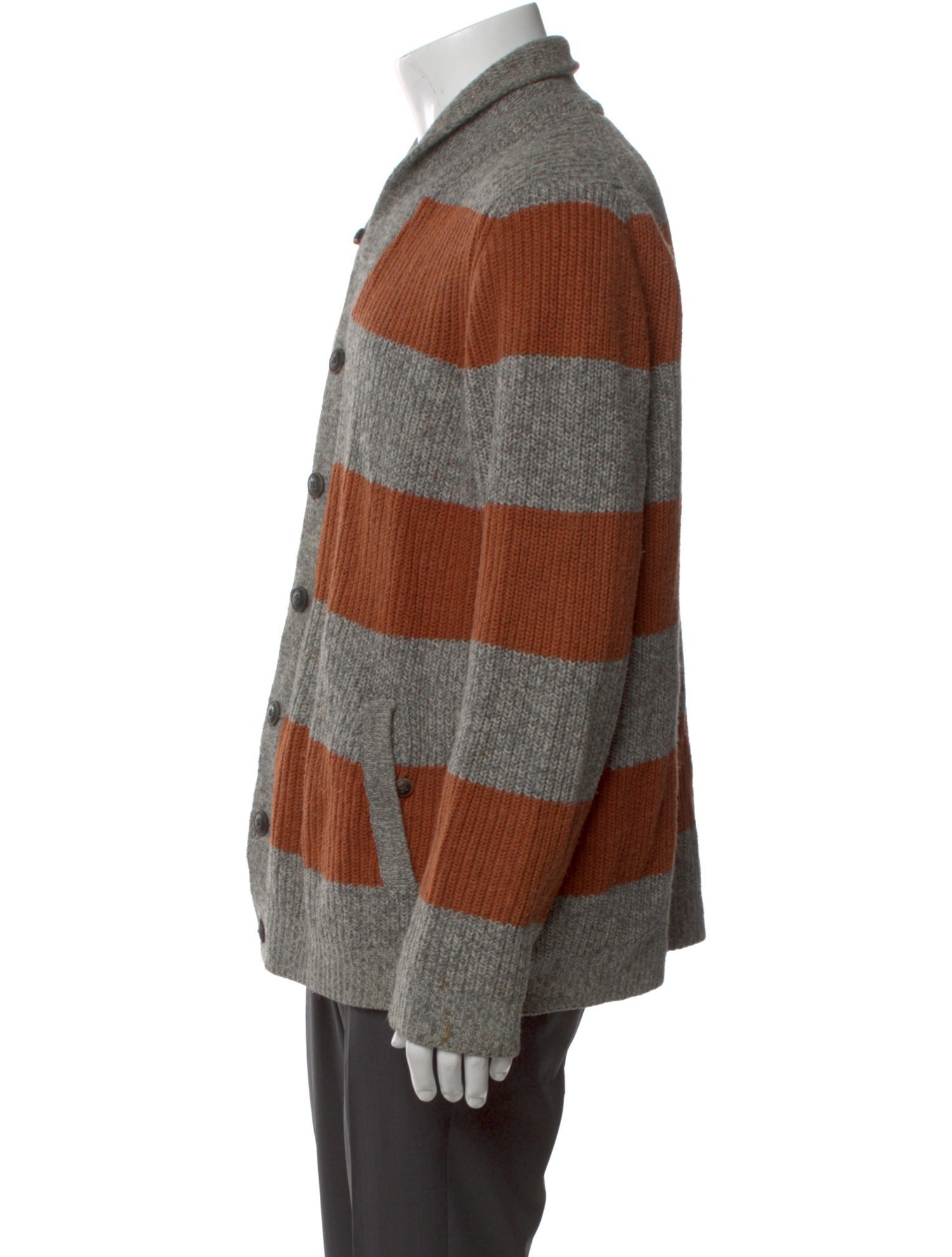 Ted Baker Striped V-Neck Cardigan