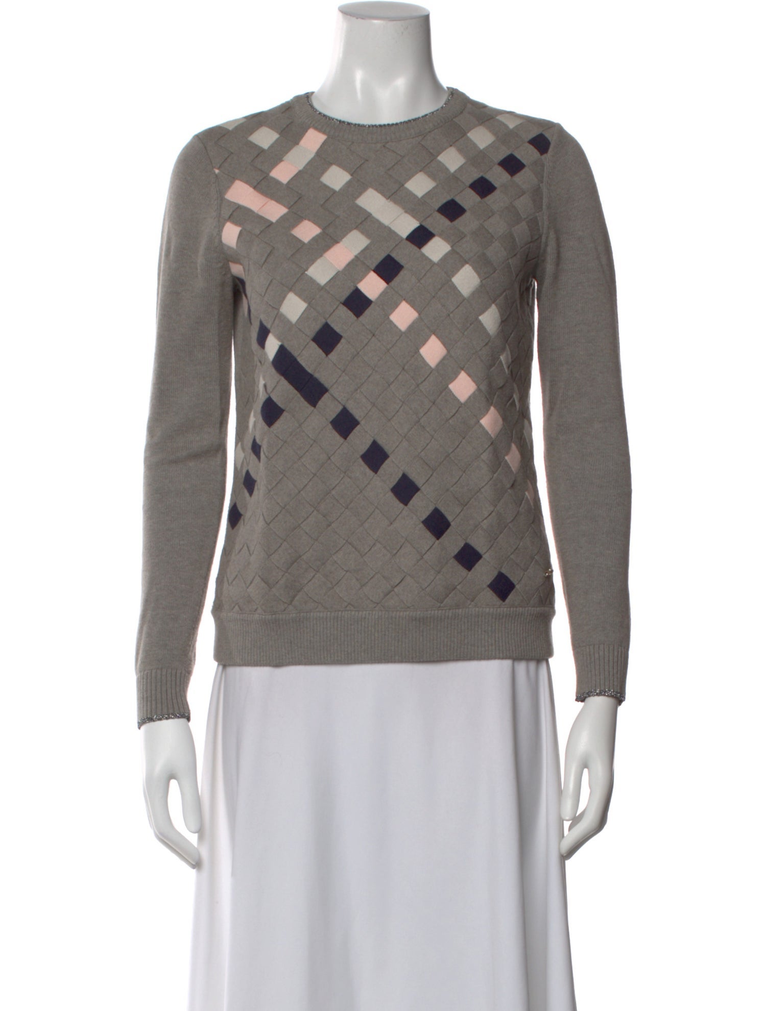 Ted Baker Patterned Crew Neck Sweater