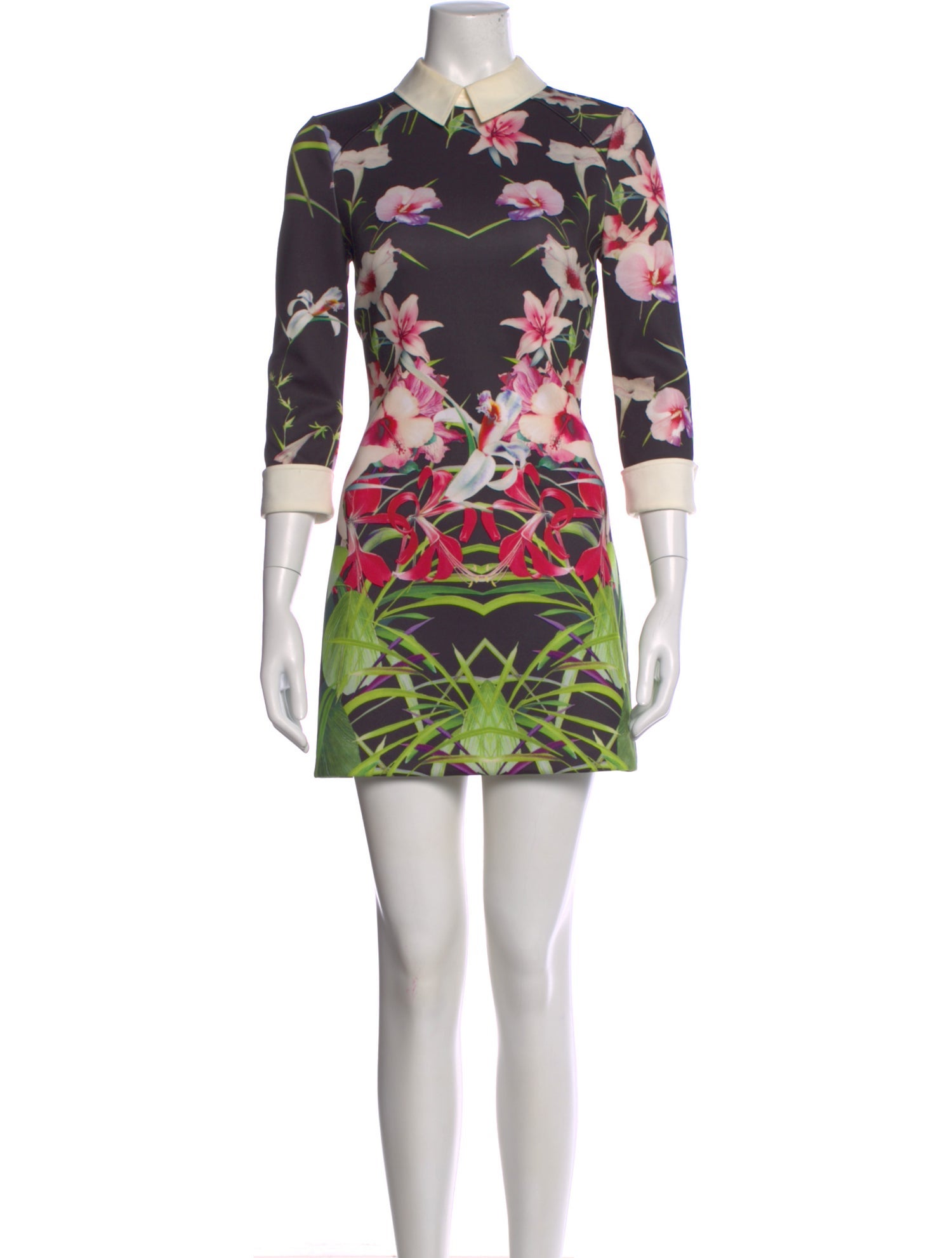 Ted Baker Floral Print Mini Dress