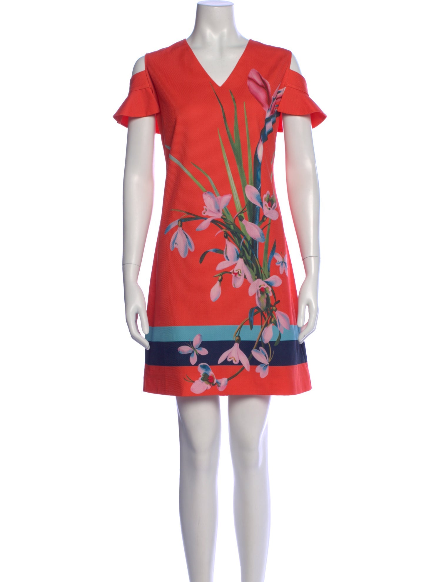 Ted Baker Floral Print Mini Dress