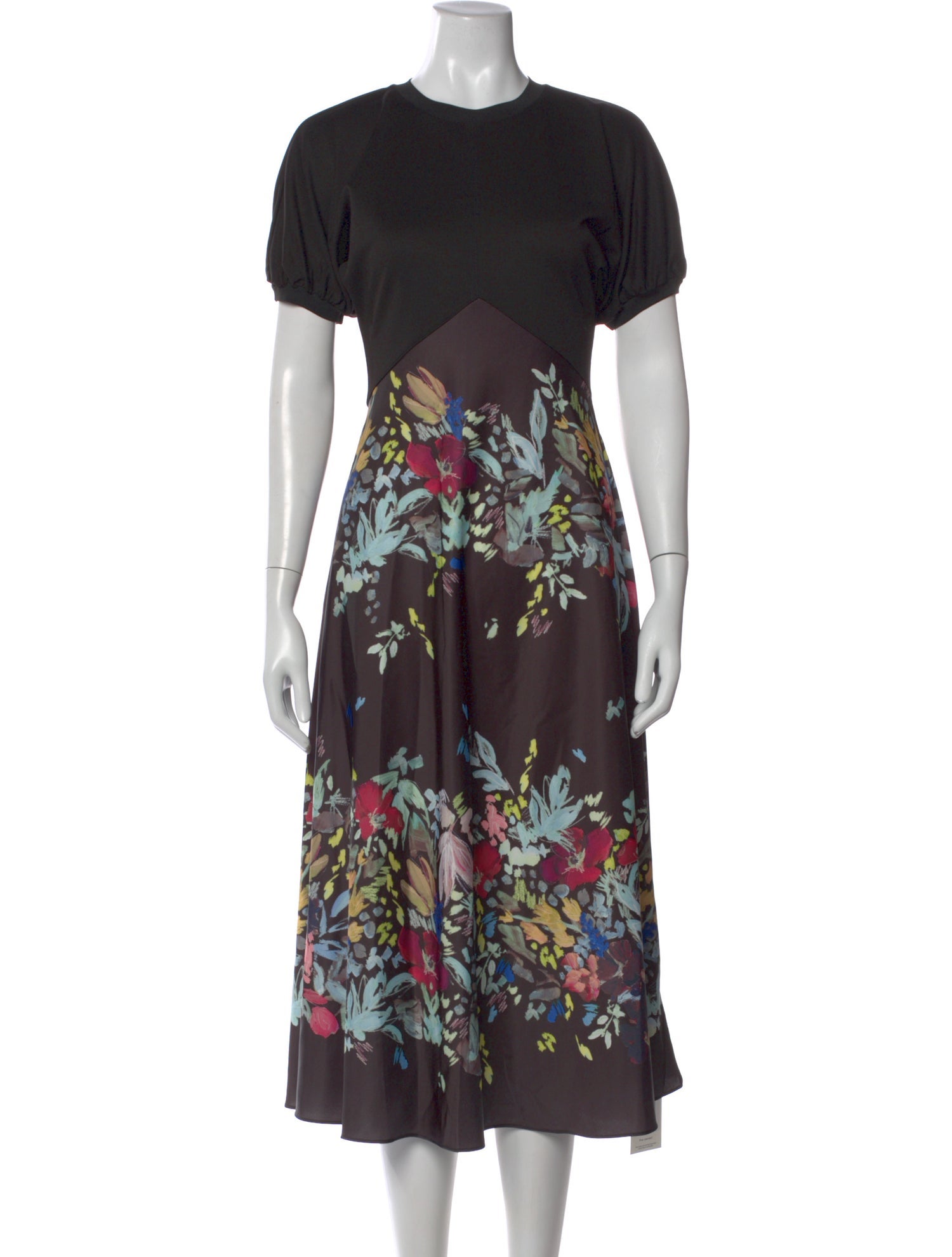 Ted Baker Floral Print Midi Length Dress