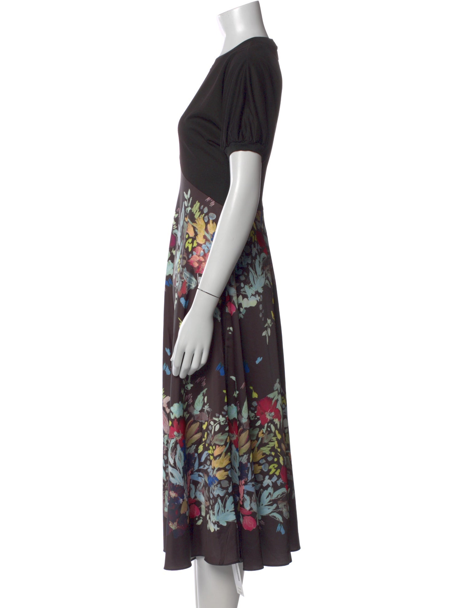 Ted Baker Floral Print Midi Length Dress