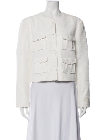 Click to view more detailed imagery on our partner's website Pre-owned Ted Baker Tweed Pattern Jacket In White