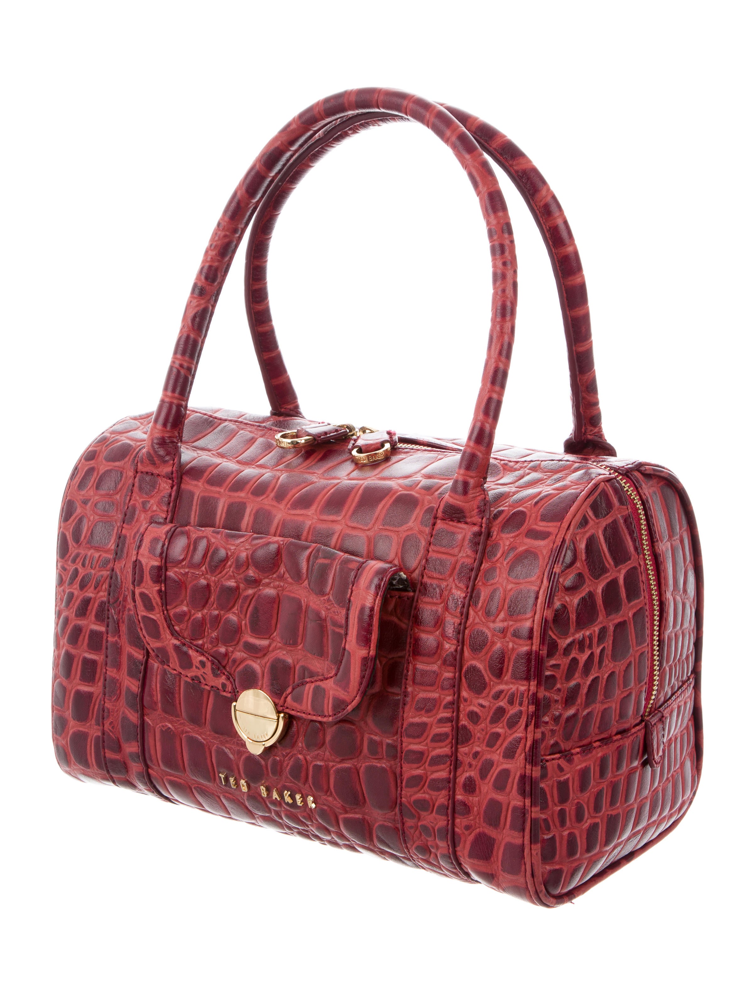 ted baker embossed leather handle bag
