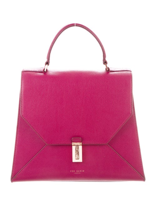 Ted Baker Leather Satchel Bag Purple