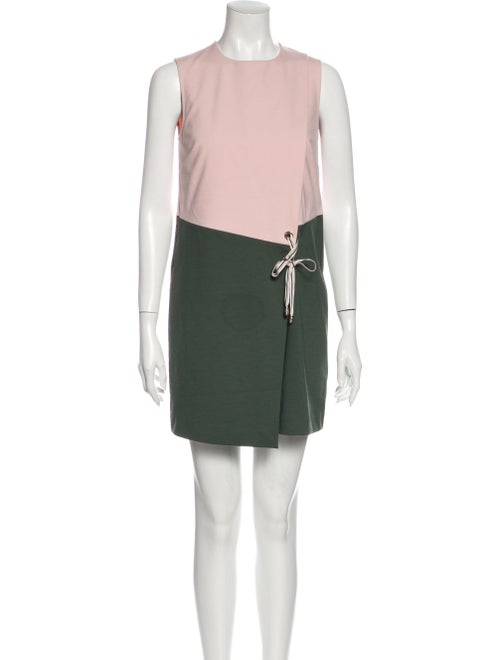 Ted Baker Colorblock Pattern Mini Dress Pink