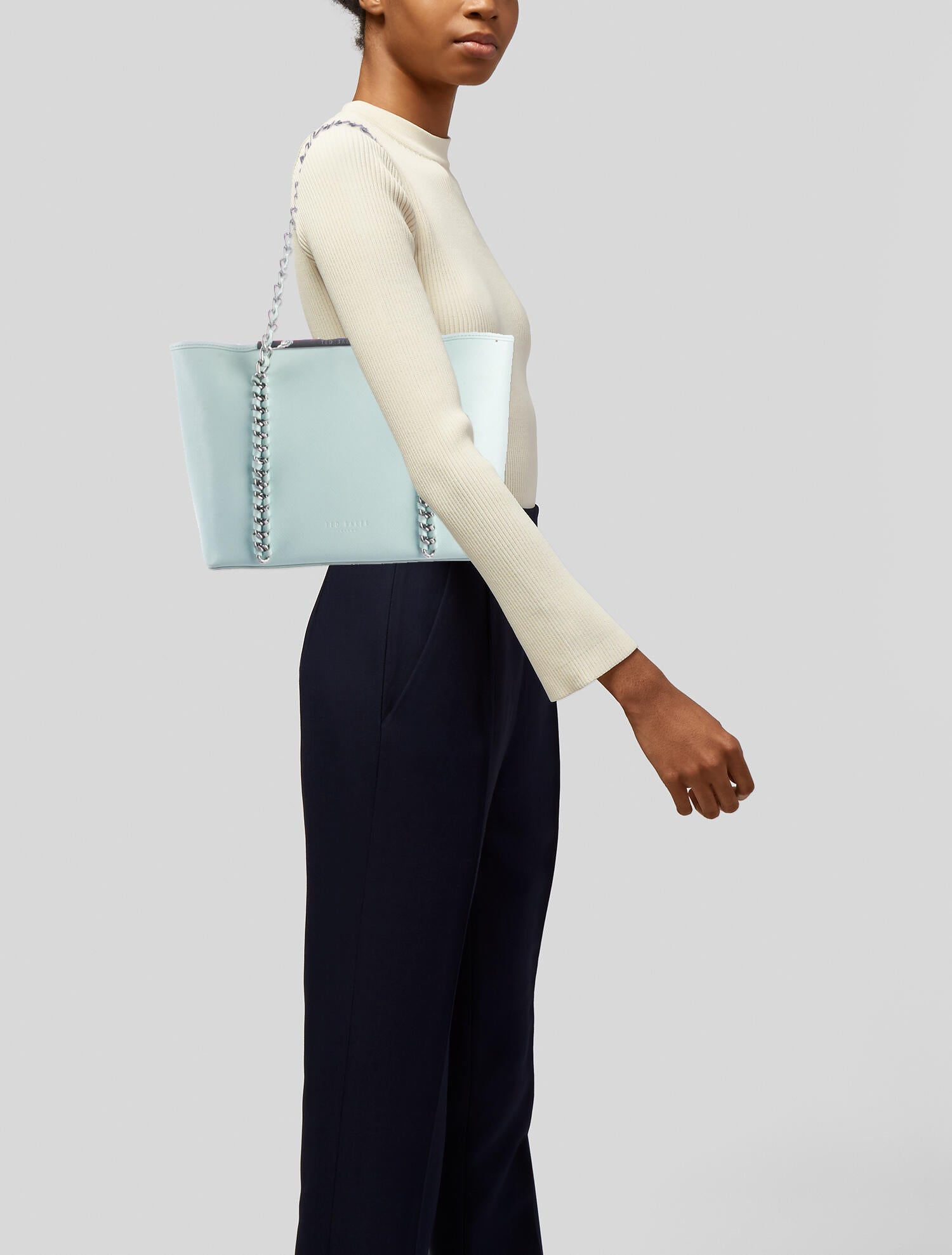 Ted Baker Saffiano Leather Tote Bag Blue Totes, Handbags W3B48093 The RealReal