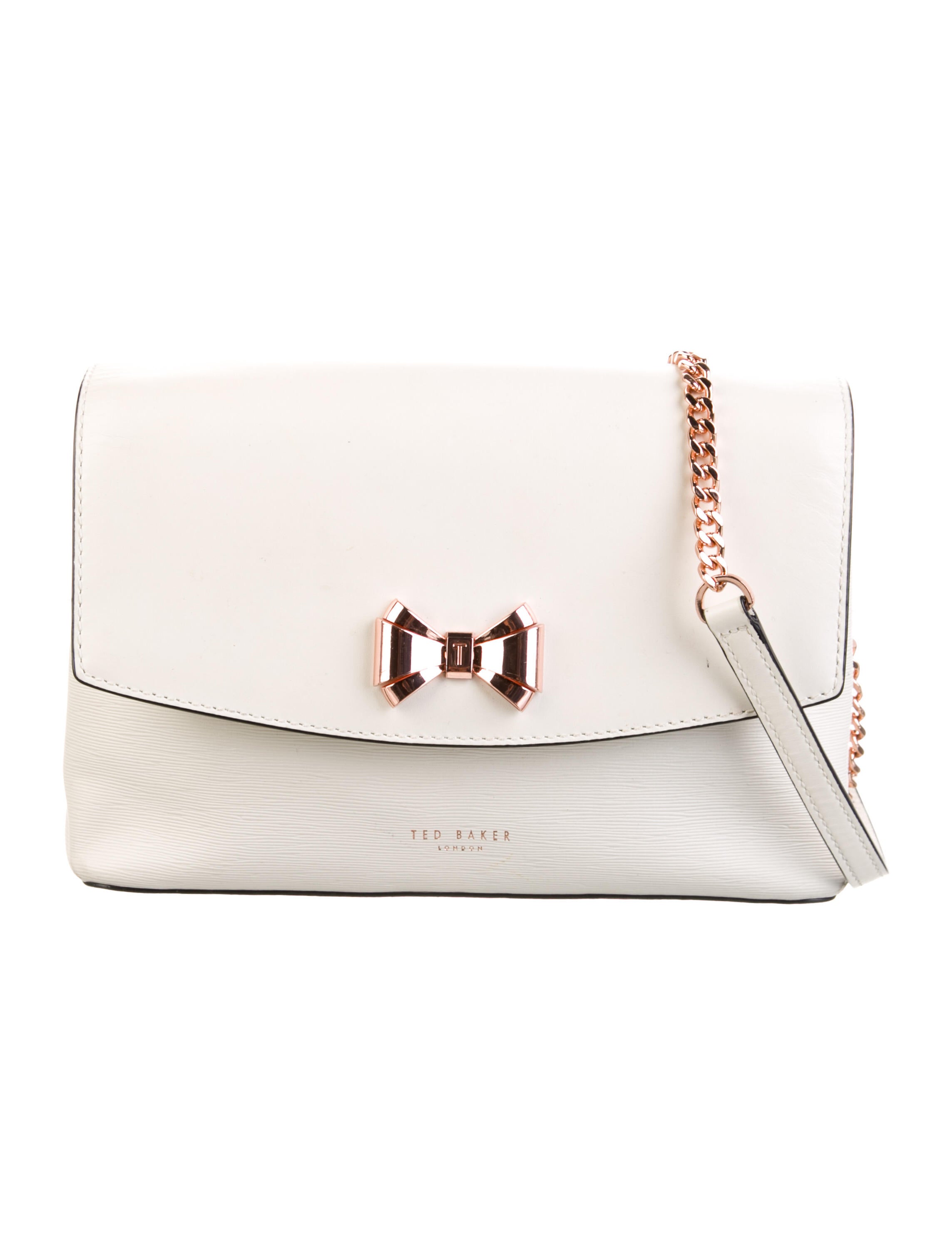 Ted Baker Leather ChainLink Crossbody Bag Neutrals Crossbody Bags