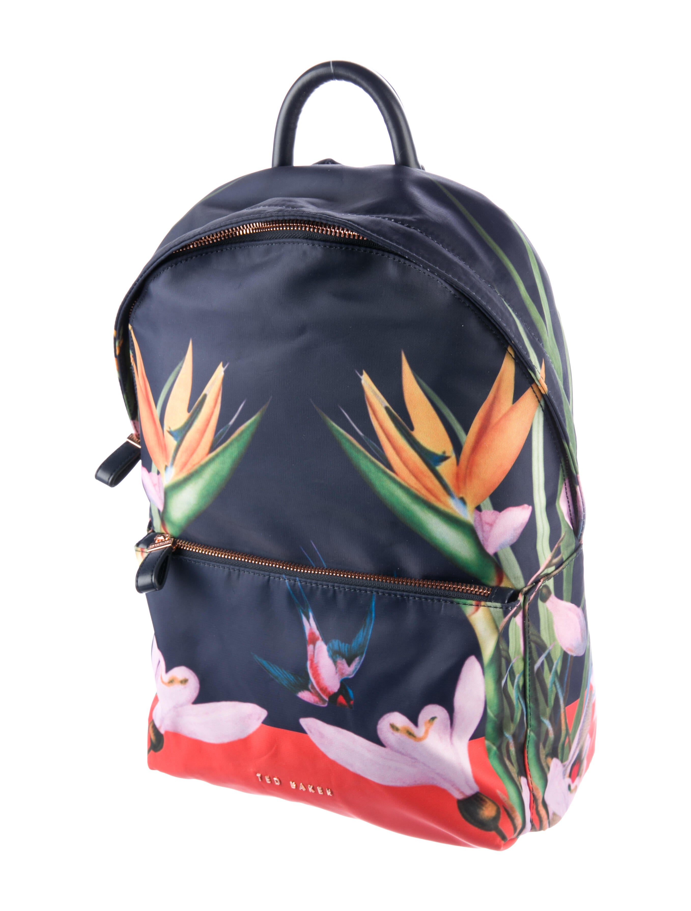 Ted Baker LeatherTrimmed Nylon Backpack Blue Backpacks, Handbags W3B60941 The RealReal