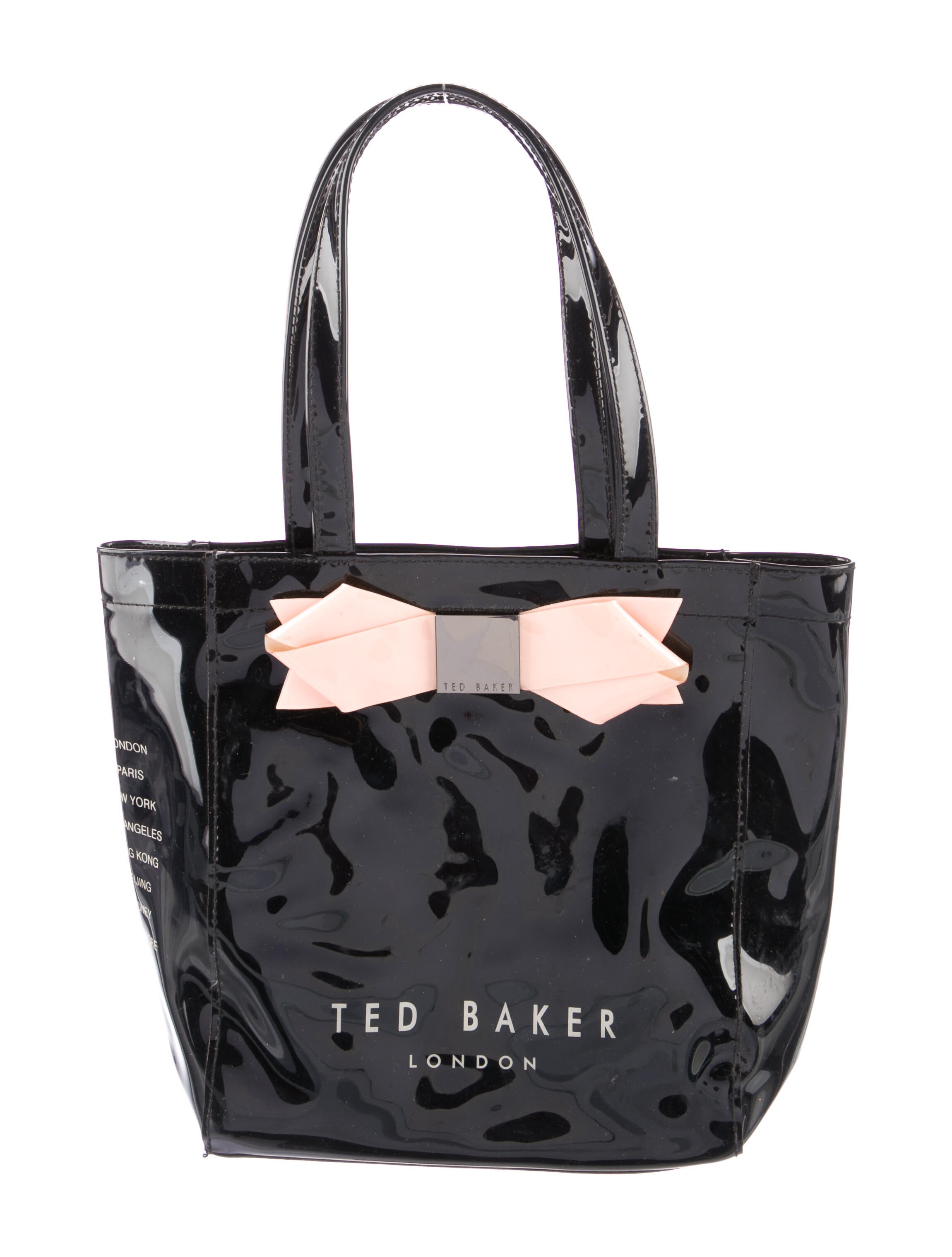 Ted Baker Patent Leather Tote Bag Black Totes, Handbags W3B64054 The RealReal