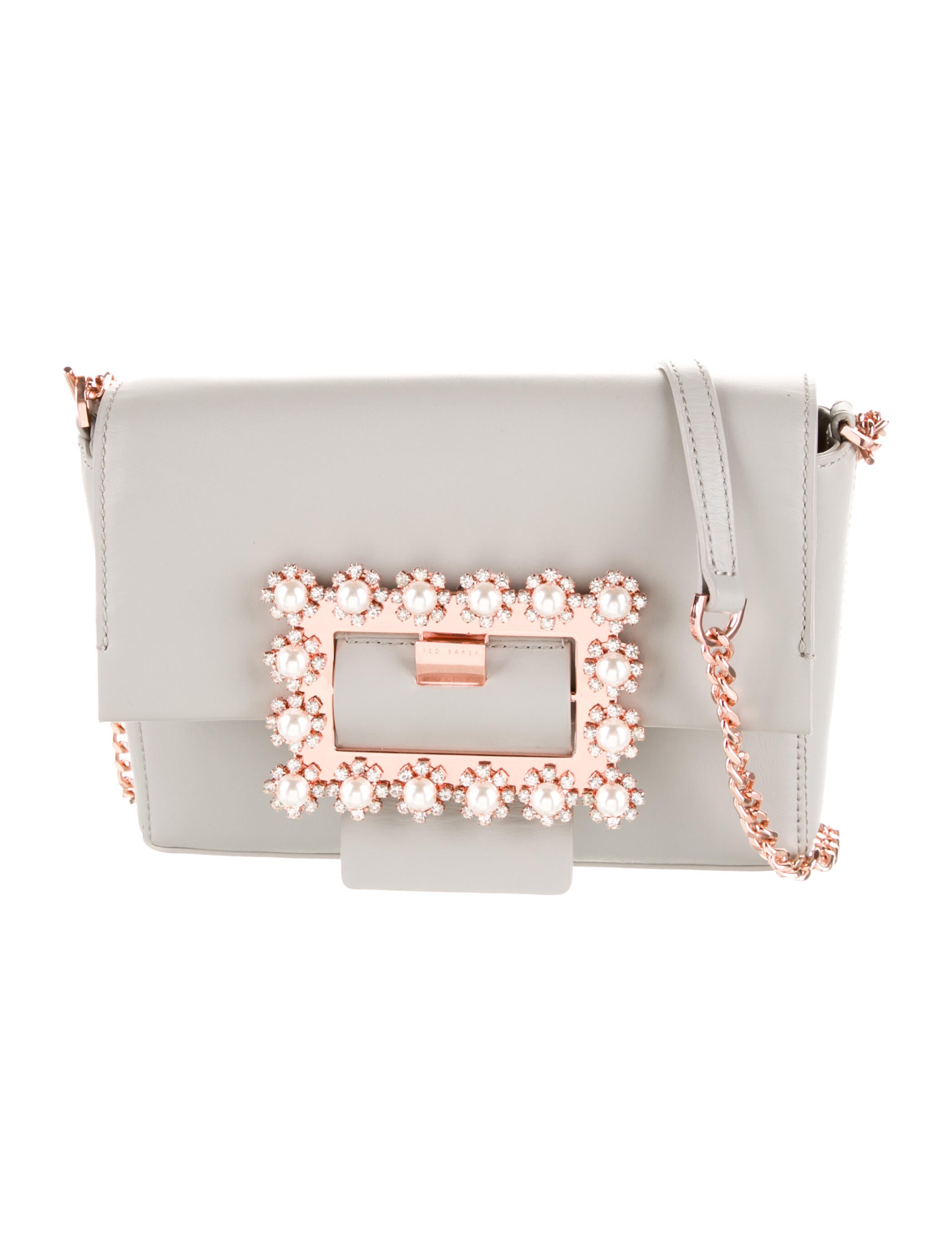 Ted Baker Leather Crossbody Bag Grey Crossbody Bags, Handbags