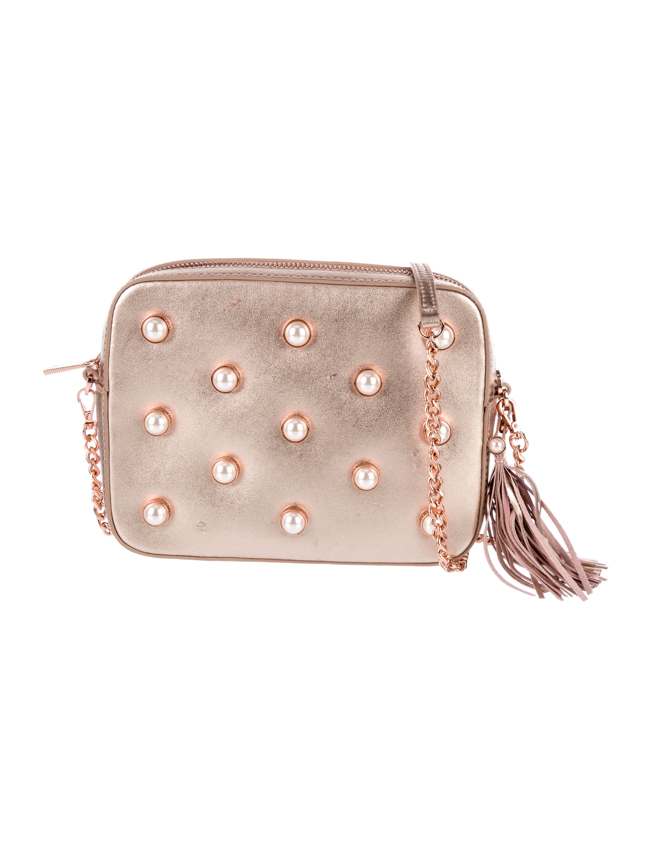 Marc by Marc Jacobs Leather Grommet Crossbody Bag Neutrals Crossbody