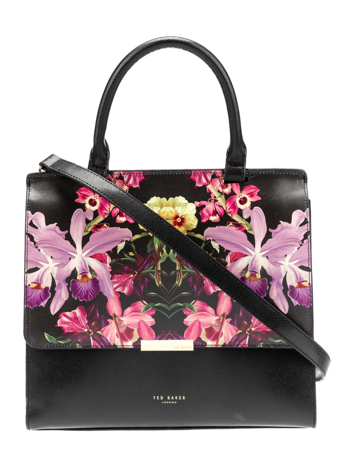 Ted Baker Printed Leather Crossbody Bag Black Crossbody Bags, Handbags W3B71602 The RealReal