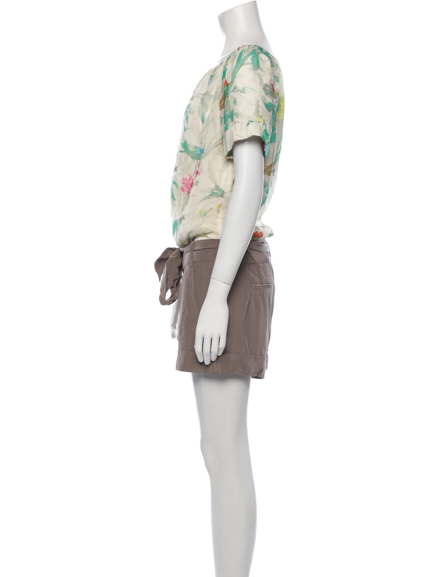 Ted Baker Floral Print Scoop Neck Romper