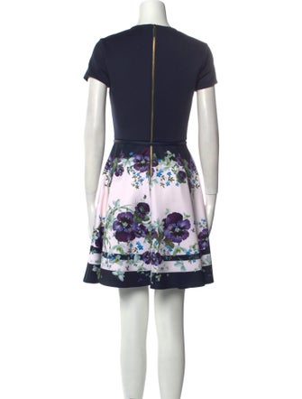Ted Baker Floral Print Mini Dress