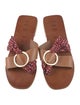 Ted Baker Leather Polka Dot Print Slides