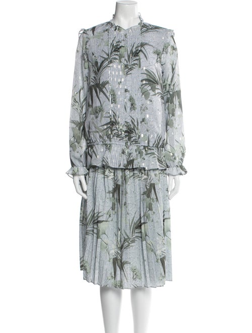 Ted Baker Printed Ruffle Embellishment Skirt Set