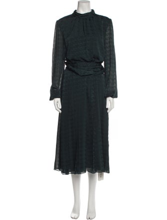 Ted Baker Mock Neck Long Dress