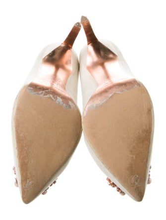 Ted Baker Satin Crystal Embellishments Pumps