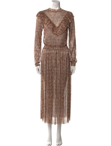 Ted Baker Dresses Printed Long Dress L