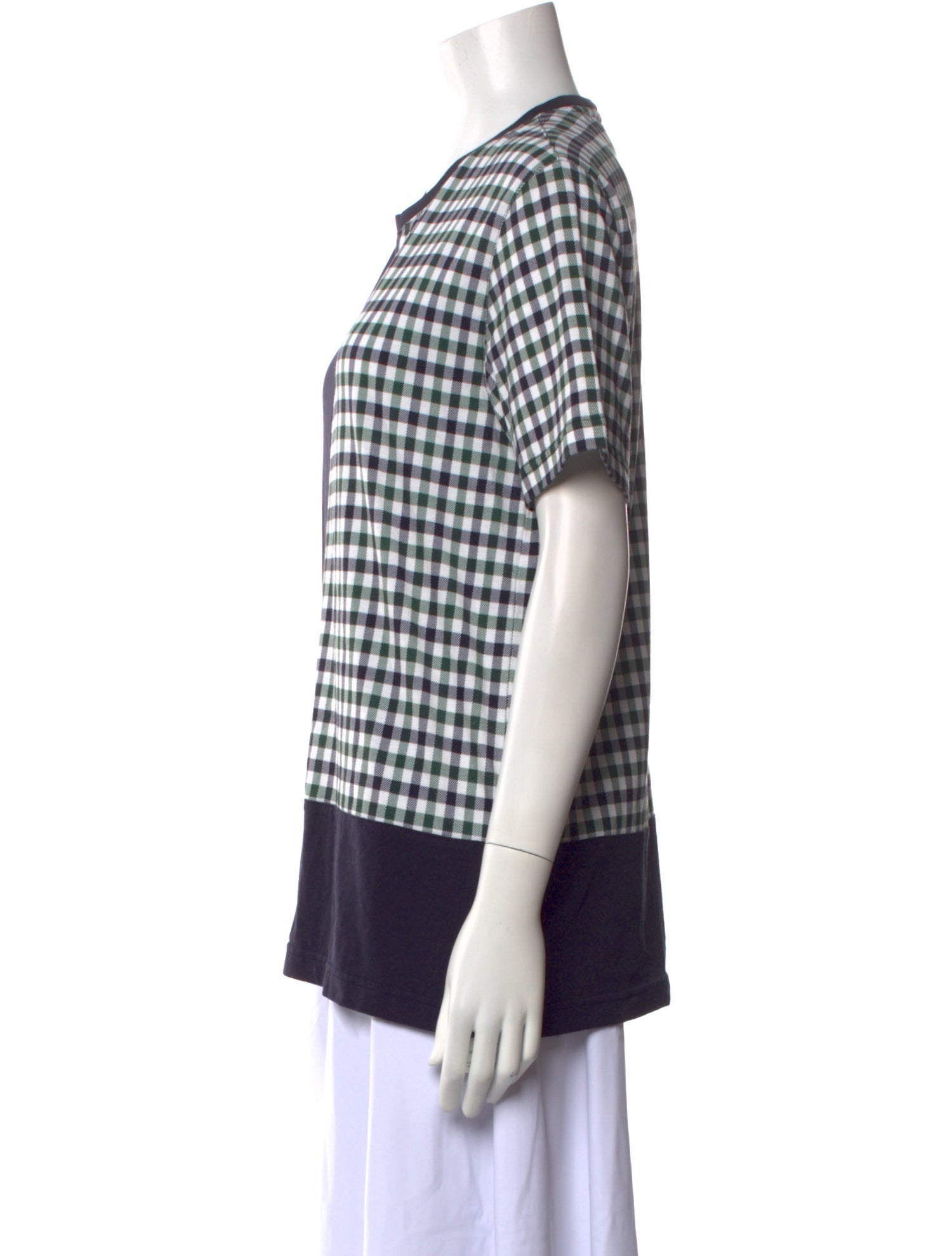 Ted Baker Plaid Print Crew Neck T-Shirt