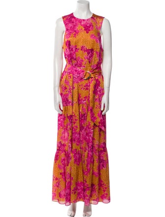 Ted Baker Floral Print Long Dress