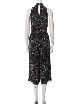 Ted Baker Floral Print Mock Neck Jumpsuit
