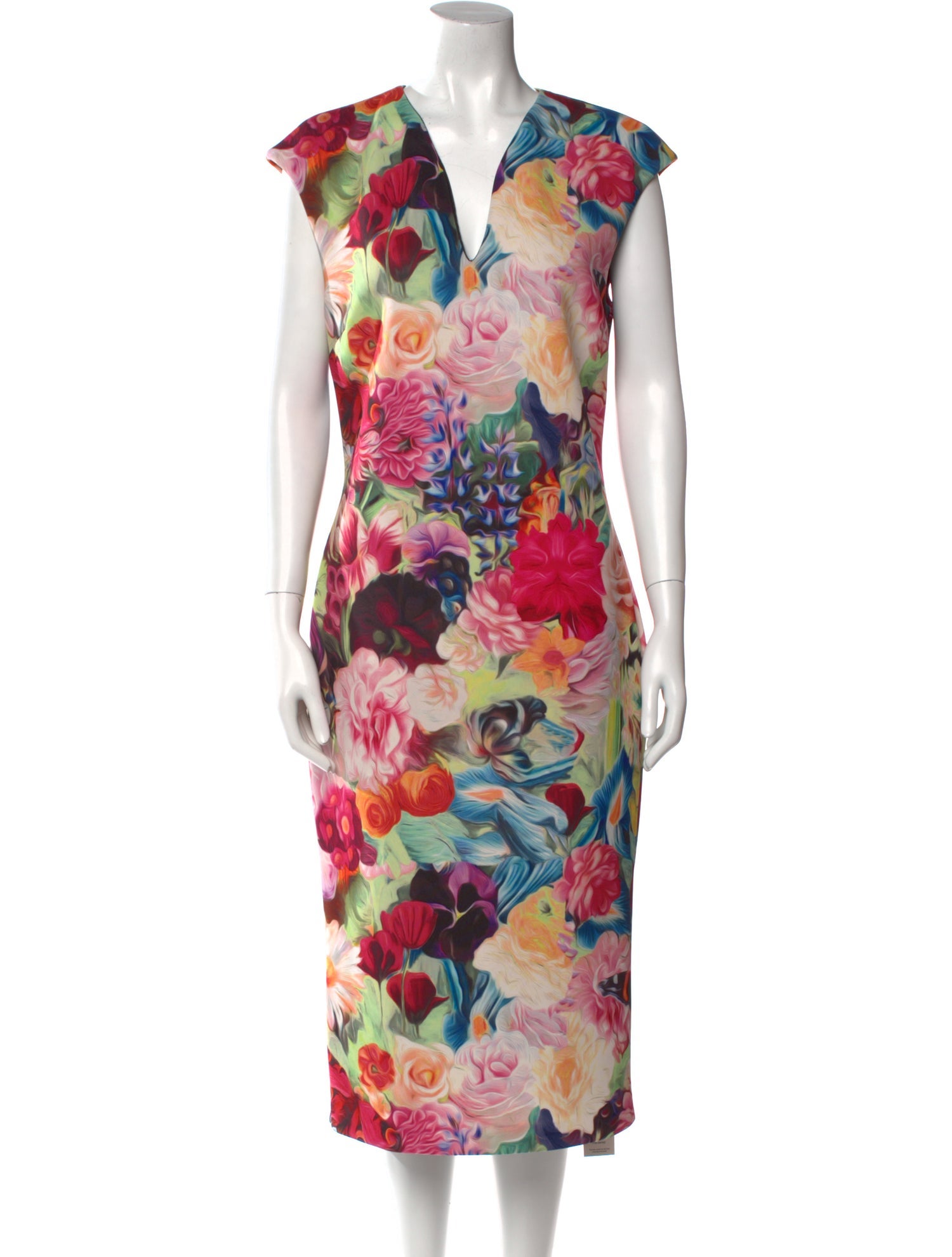 Ted Baker Floral Print Midi Length Dress