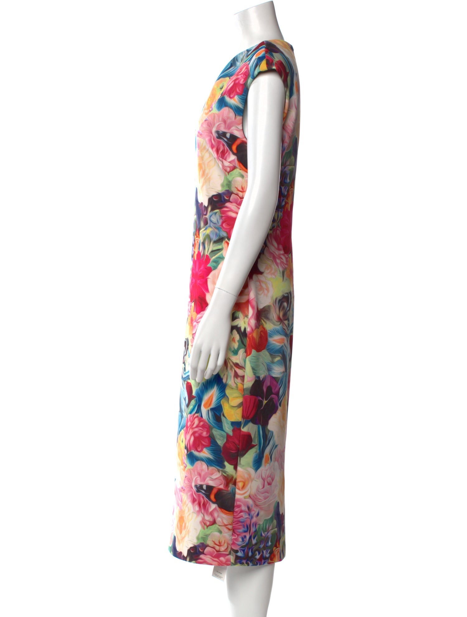 Ted Baker Floral Print Midi Length Dress