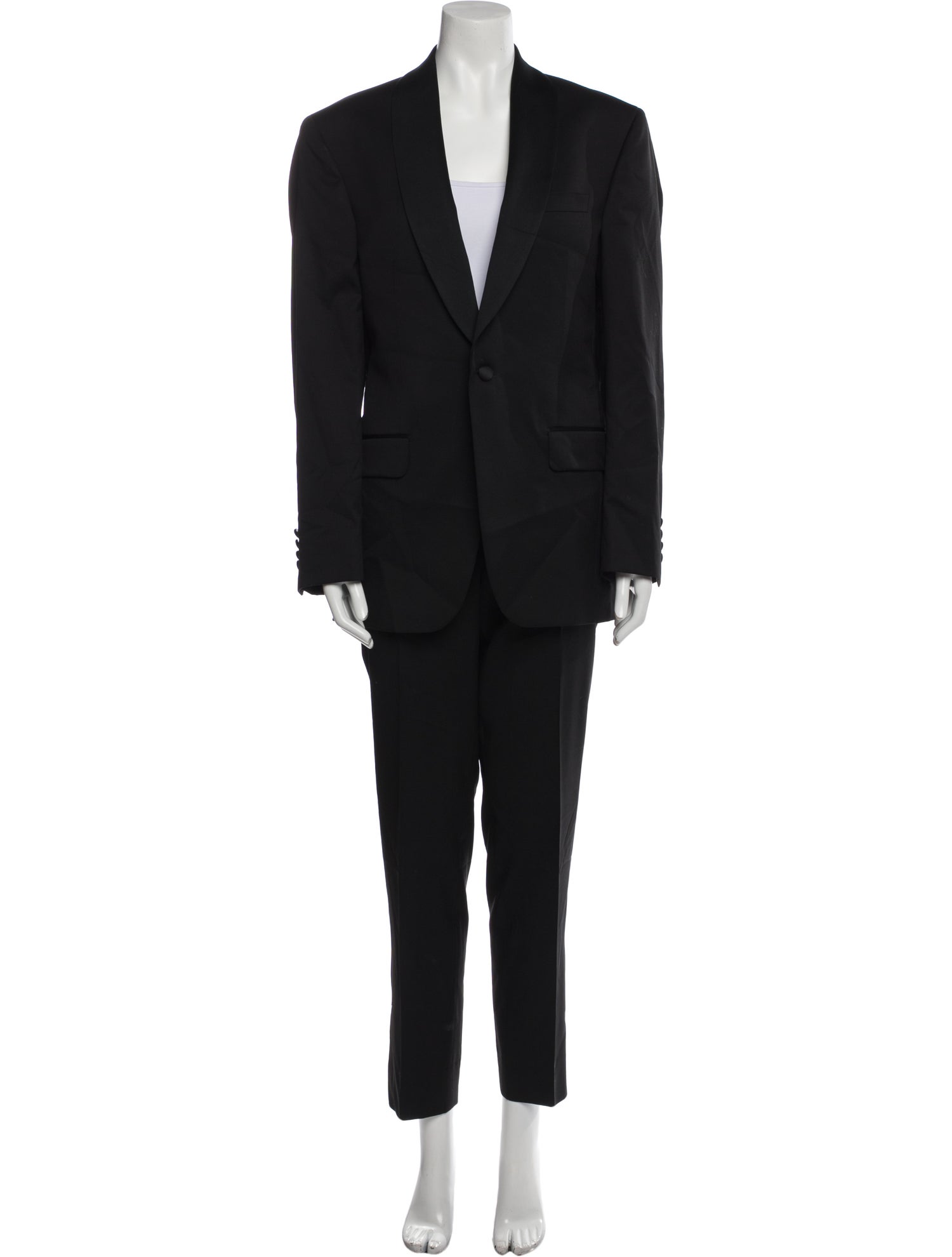 Ted Baker Wool Pleated Accents Pantsuit