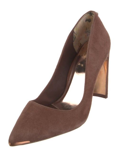 Ted Baker Suede Bow Accents Pumps