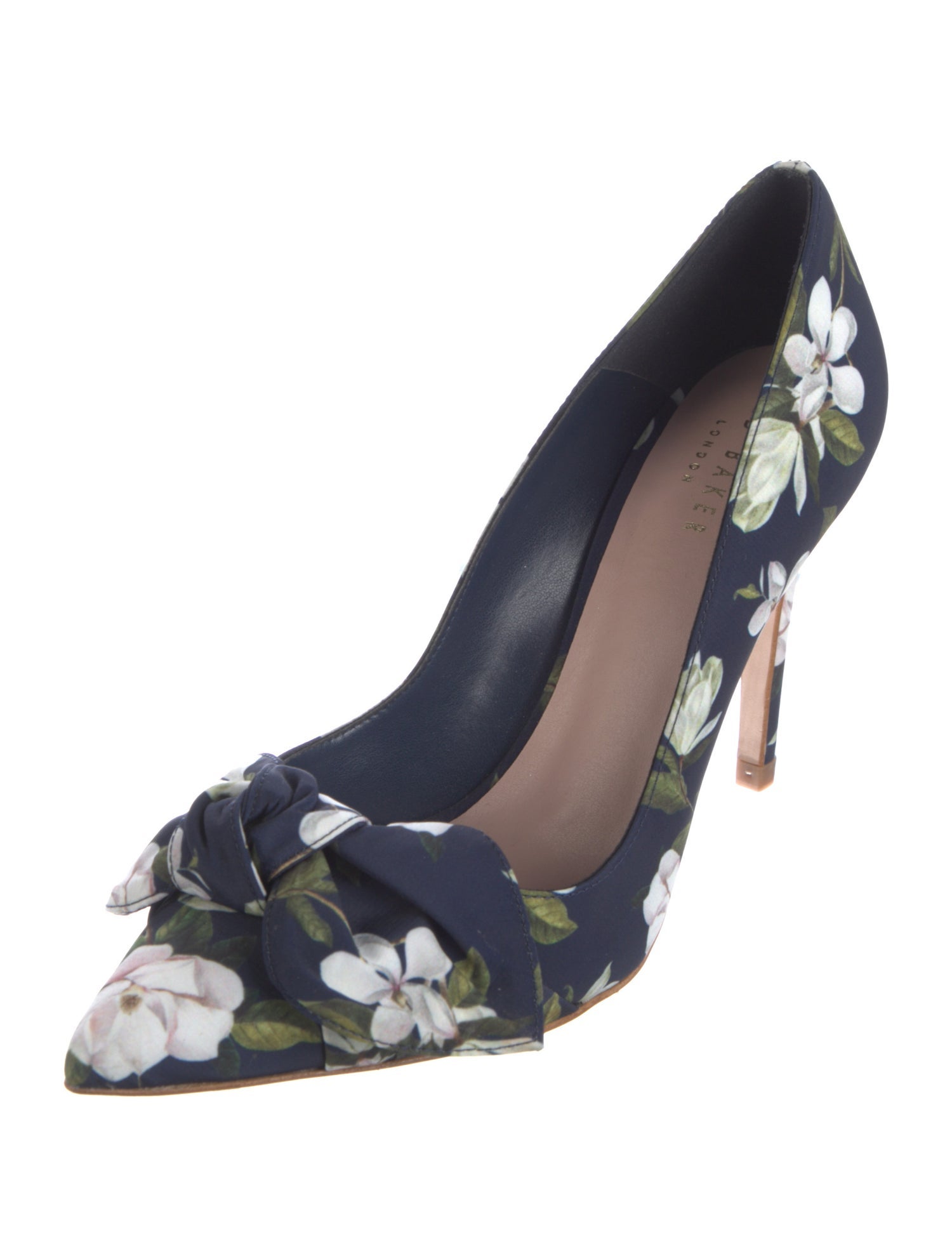 Ted Baker Leather Floral Print Pumps