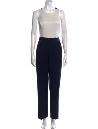 Ted Baker Colorblock Pattern Scoop Neck Jumpsuit