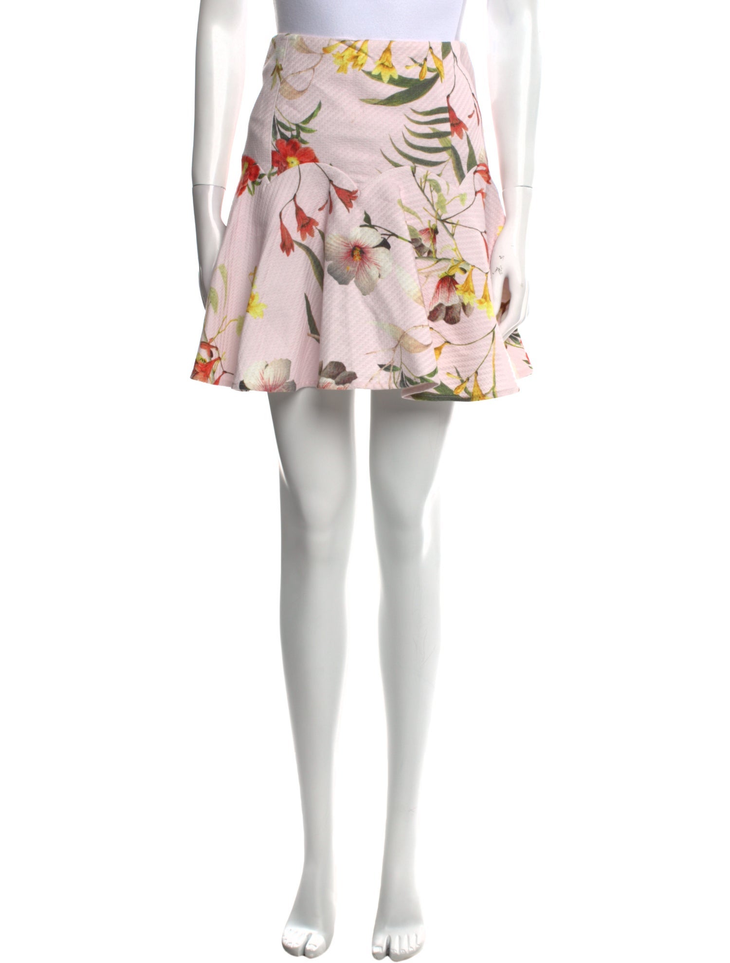 Ted Baker Floral Print Mini Skirt w/ Tags